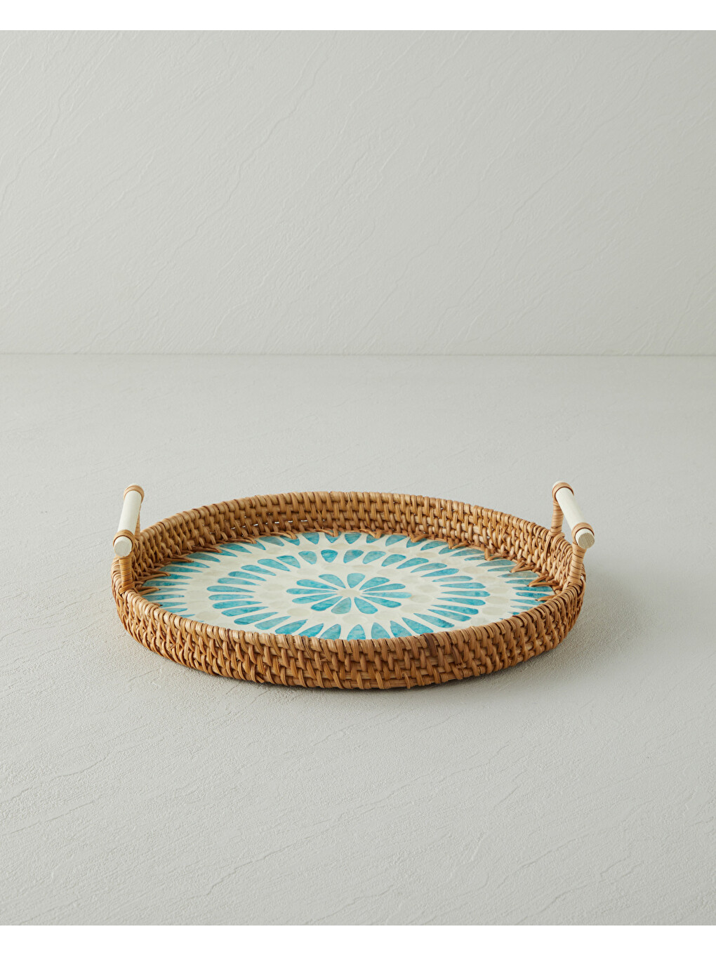 Florence Rattan Tepsi 28 Cm Kahverengi