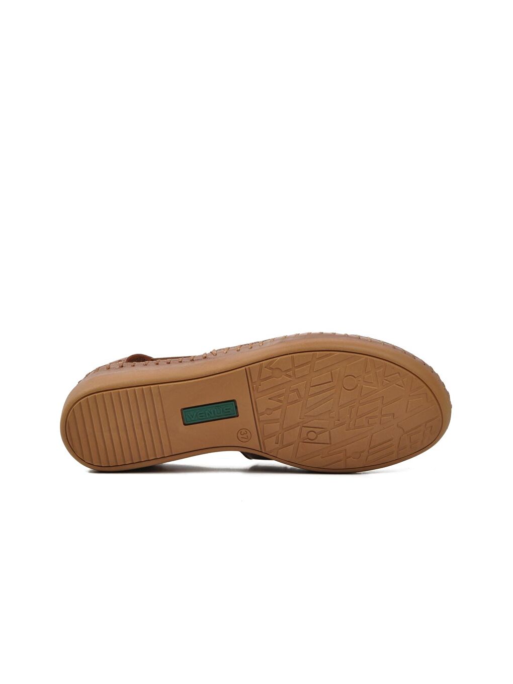 Bej Vizon Hakiki Deri Kadın Sandalet 21793514-4