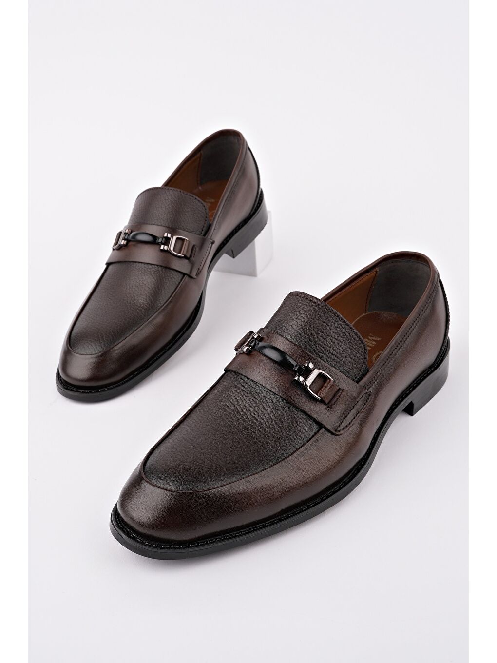 Kahverengi BONDY Hakiki Deri Klasik Günlük Ortopedik Erkek Ayakkabı