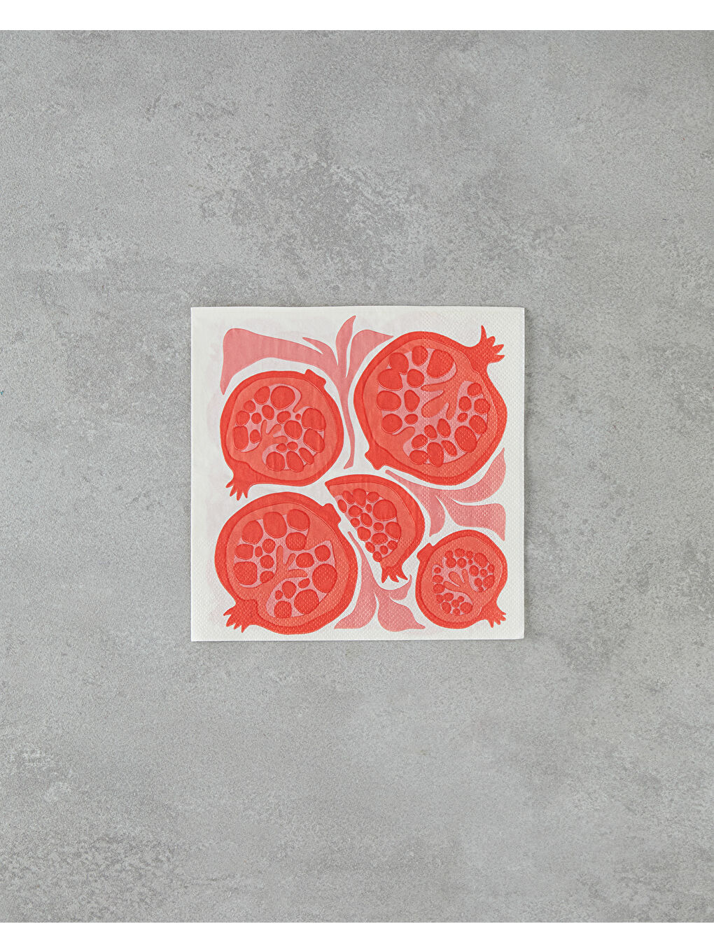 English Home Kirmizi Summer Pomegranate 20'li Kağıt Peçete 33x33 cm Kırmızı