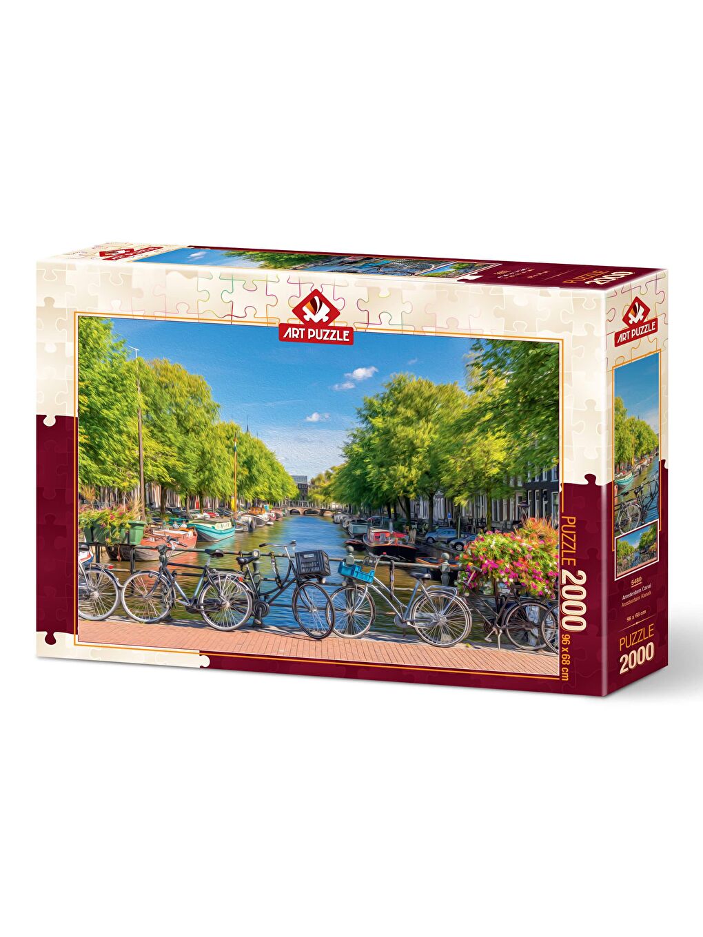 Art Puzzle Karışık 2000 Parça Puzzle Amsterdam Kanalı - 1