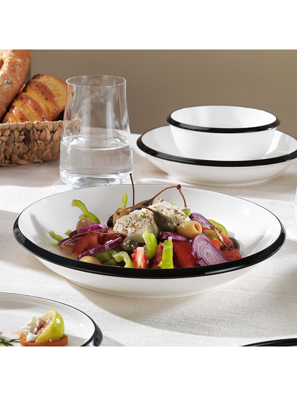 Lizzy Yemek Takımı 36 Parça-Siyah-1