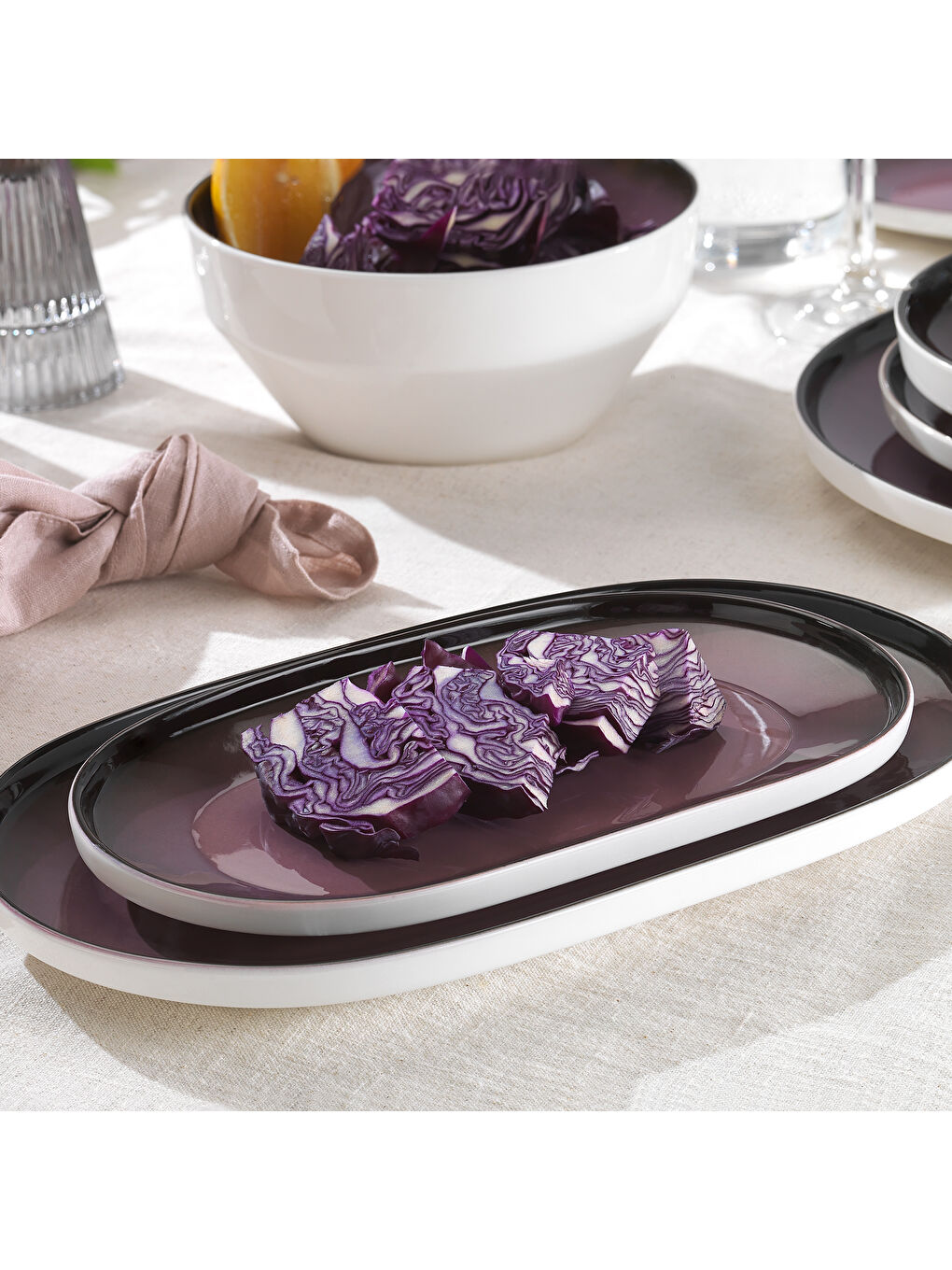 Lizzy Yemek Takımı 36 Parça-Mor-2