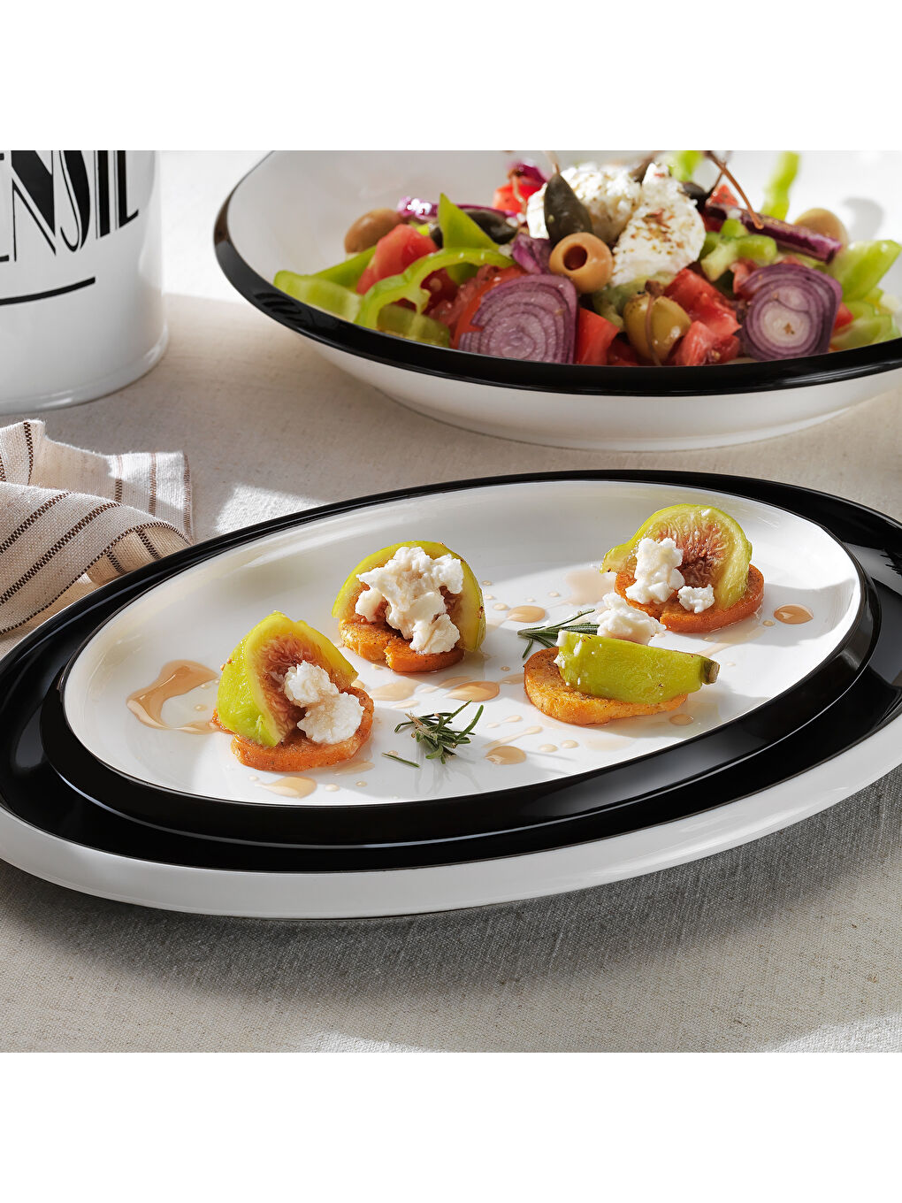 Lizzy Yemek Takımı 36 Parça-Siyah-3