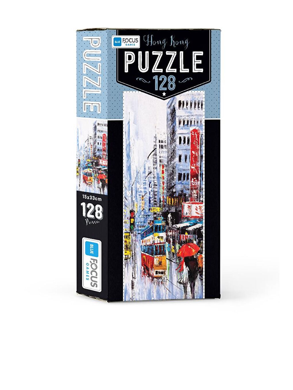 Blue Focus Karışık 128 Parça Puzzle - Hong Kong - 1