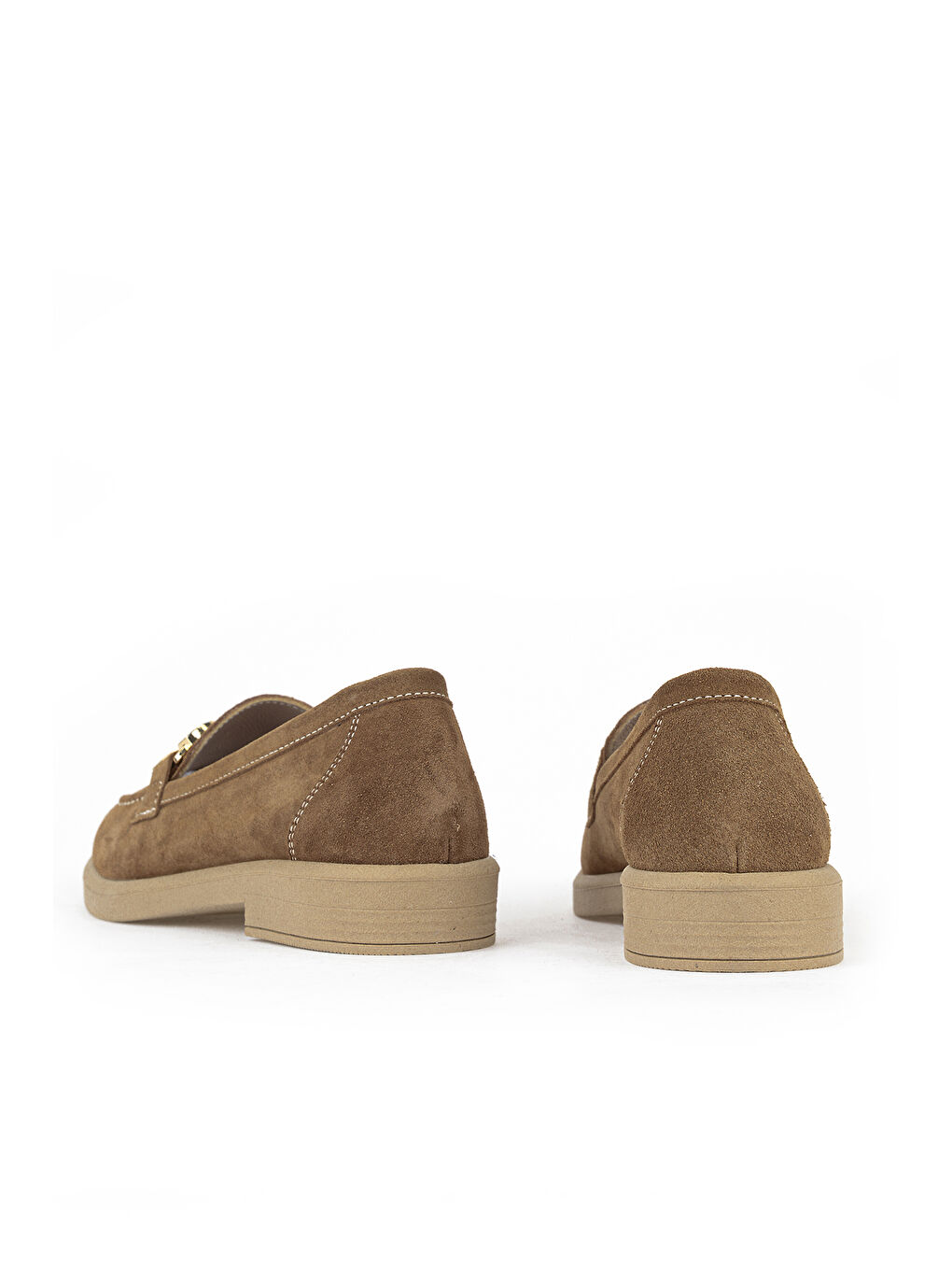 Bej Kadın Hakiki Deri Loafer Ayakkabı 161359Z706 Caramel-2