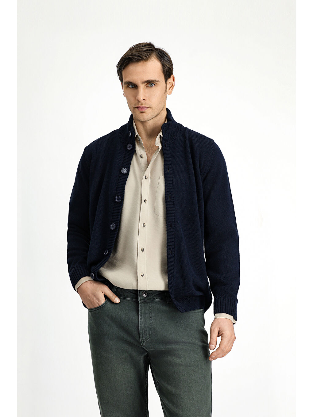 Lacivert Triko Hırka