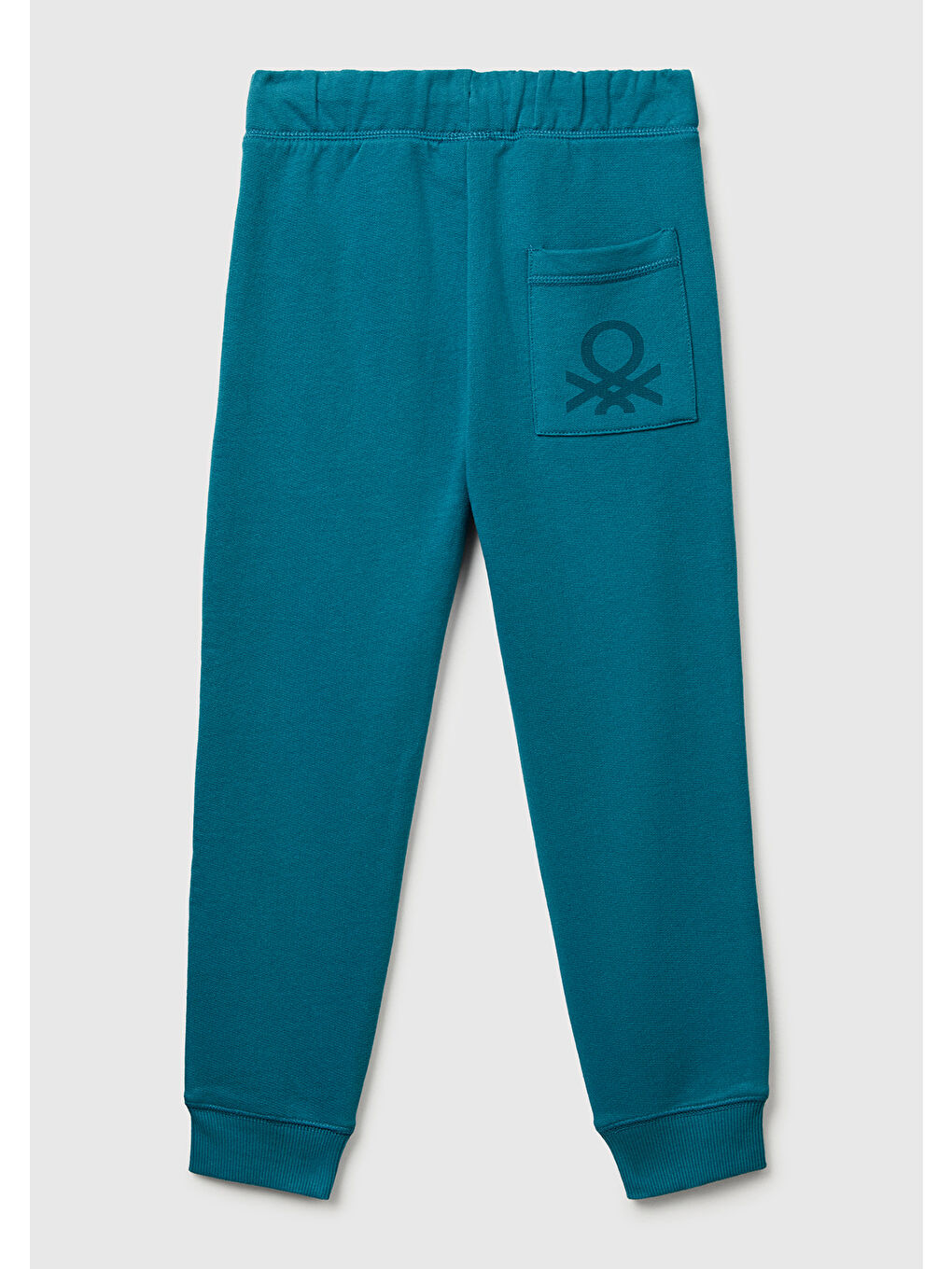 Erkek Çocuk Petrol Mavisi Arka Cebi Logolu Eşofman Altı-1