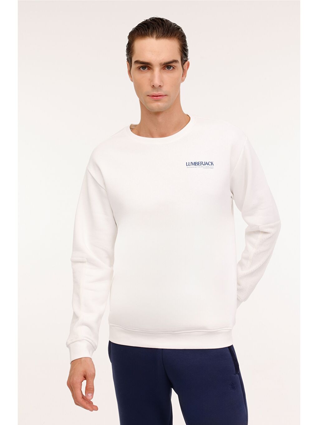 Bej ML VOLCANO 16DNM2004 4PR  Erkek Sweatshirt-1