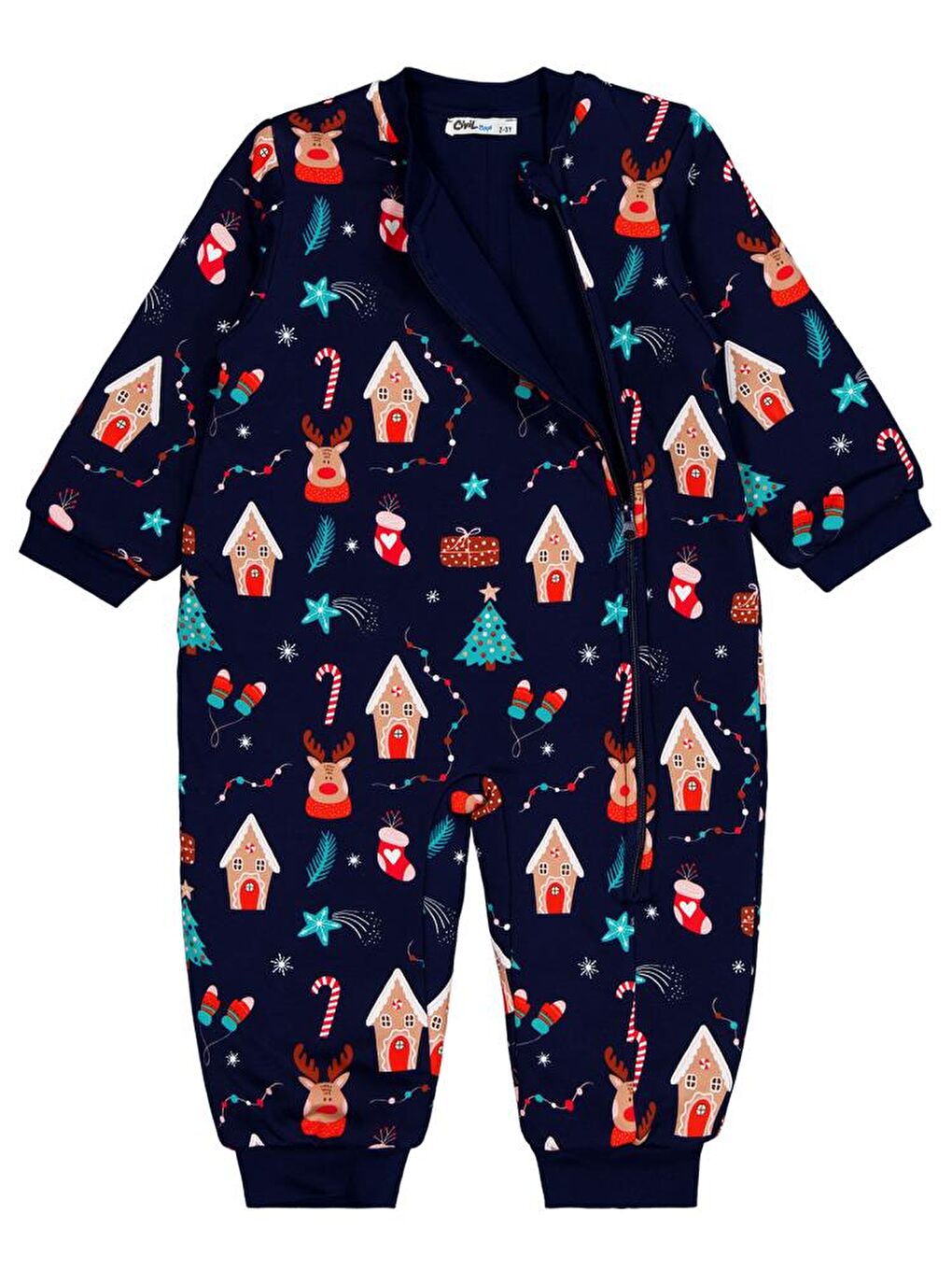 Lacivert Boys Yeniyıl Empirme 90 Gr 2-5 Yaş Uyku Tulumu-2