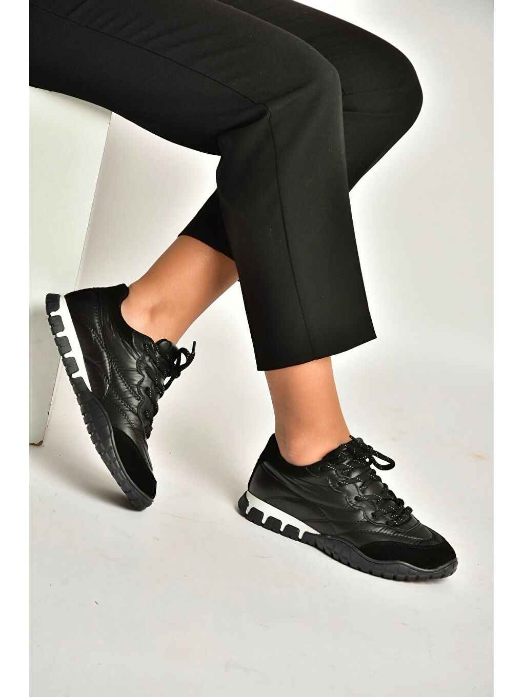 Siyah Kadın Sneakers Y312515704-4