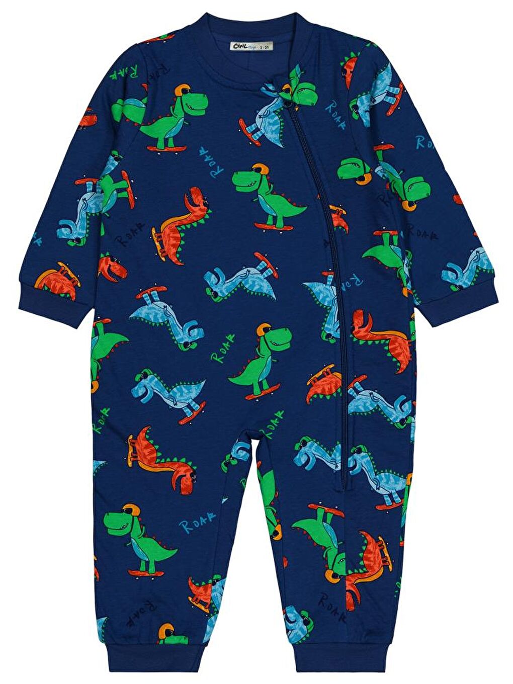 İndigo Boys Kaykaycı Dino Empirme 30 Gr 2-5 Yaş Uyku Tulumu-2