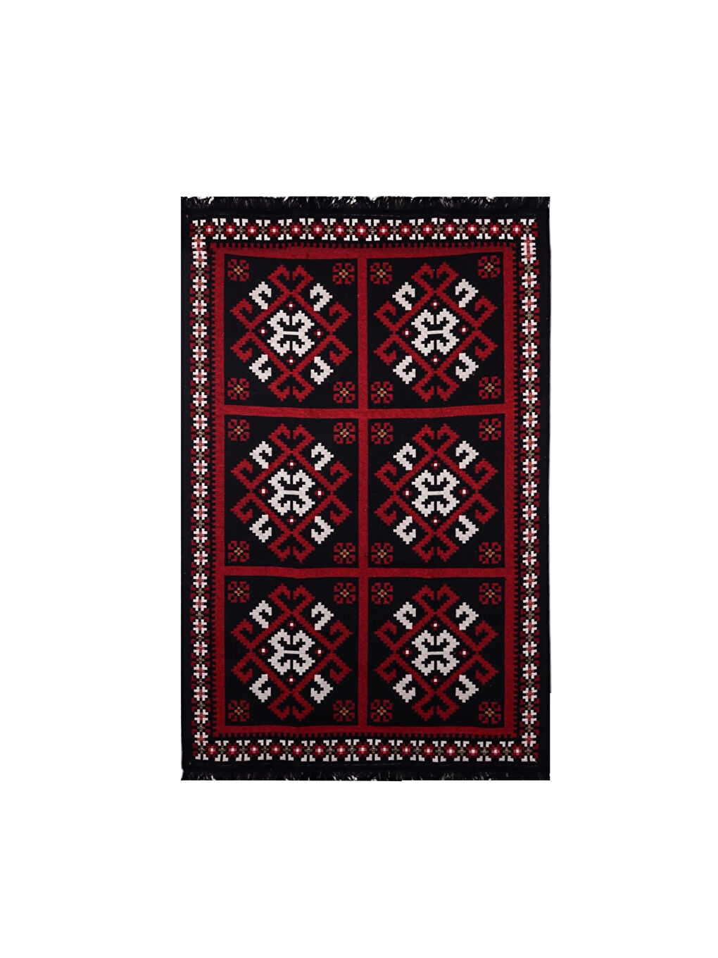 Karışık Kilim Makinede Yıkanabilir Etnik Desenli 80x150 cm