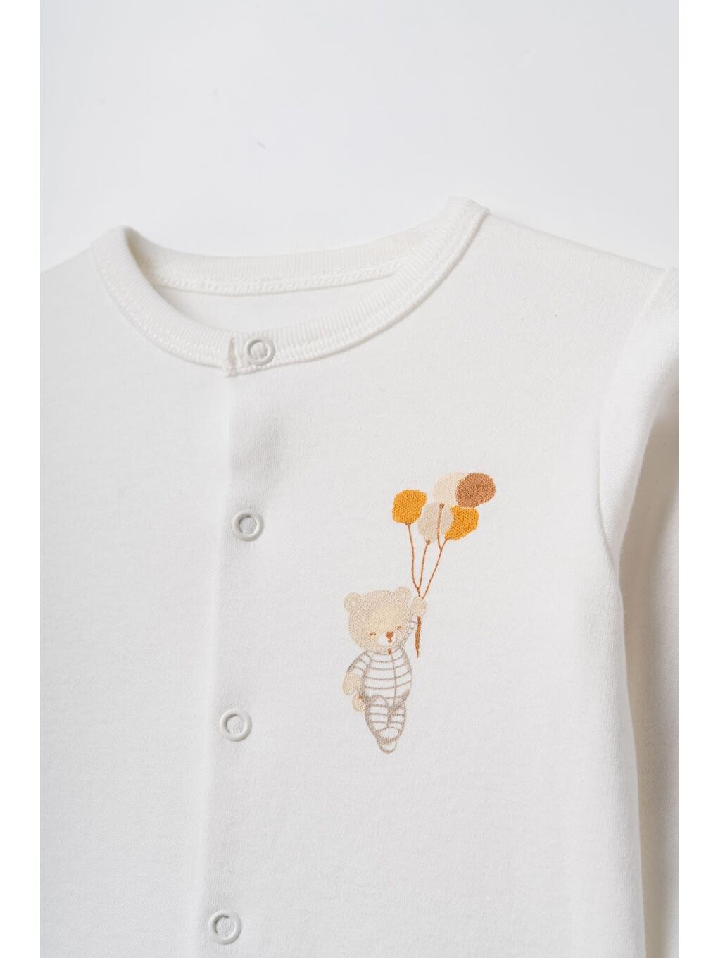 Ekru Bebek Alt Üst Takım %100 Organik Pamuk , Bebek - Yenidoğan- csy3064-4