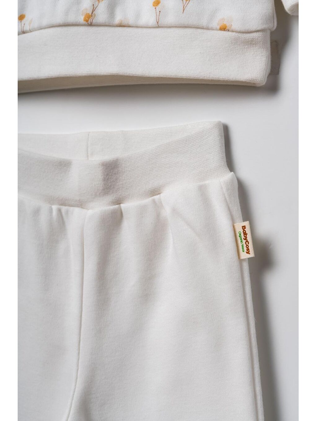 Ekru Bebek Alt Üst Takım %100 Organik Pamuk , Bebek - Yenidoğan- csy3063-2
