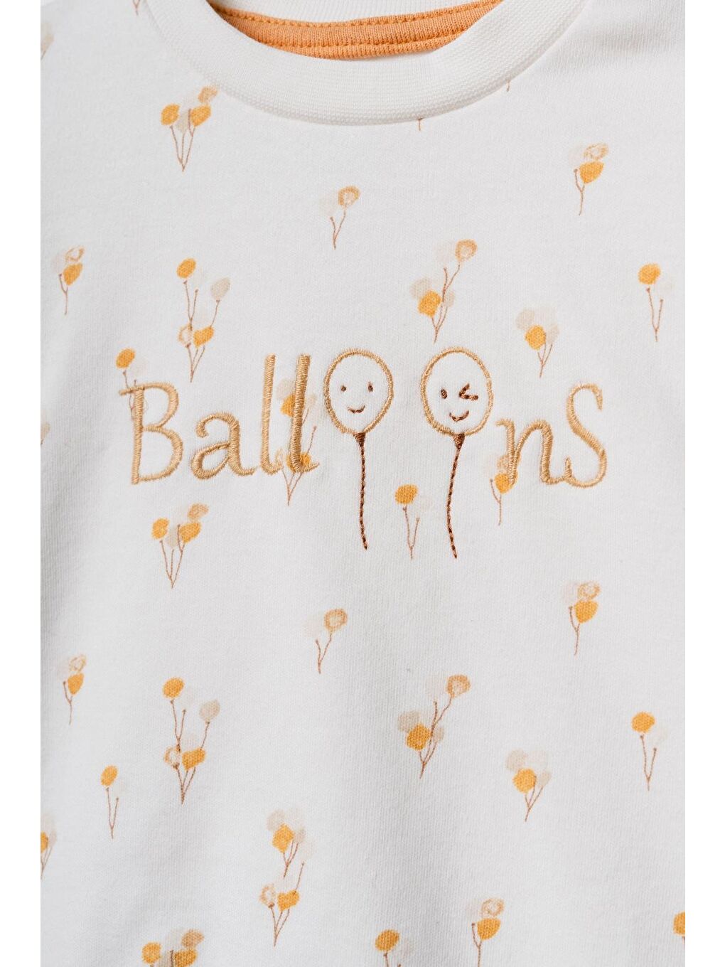 Ekru Bebek Alt Üst Takım %100 Organik Pamuk , Bebek - Yenidoğan- csy3063-4