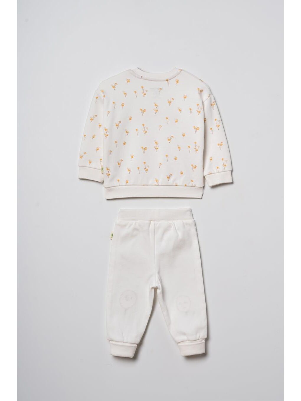 Ekru Bebek Alt Üst Takım %100 Organik Pamuk , Bebek - Yenidoğan- csy3063-6