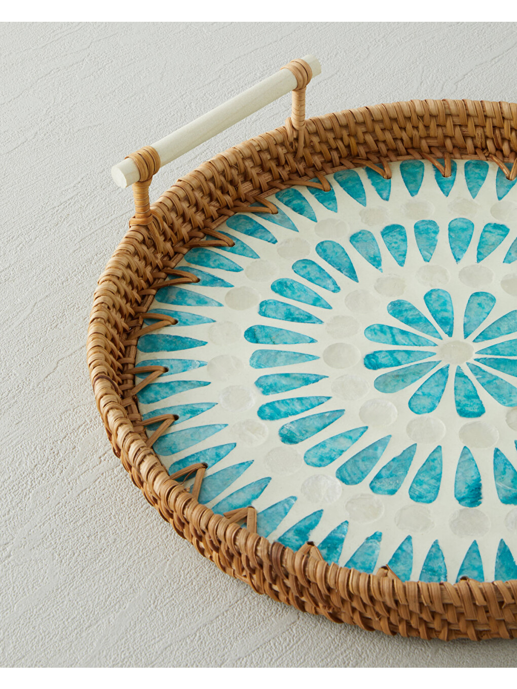 Florence Rattan Tepsi 28 Cm Kahverengi-2