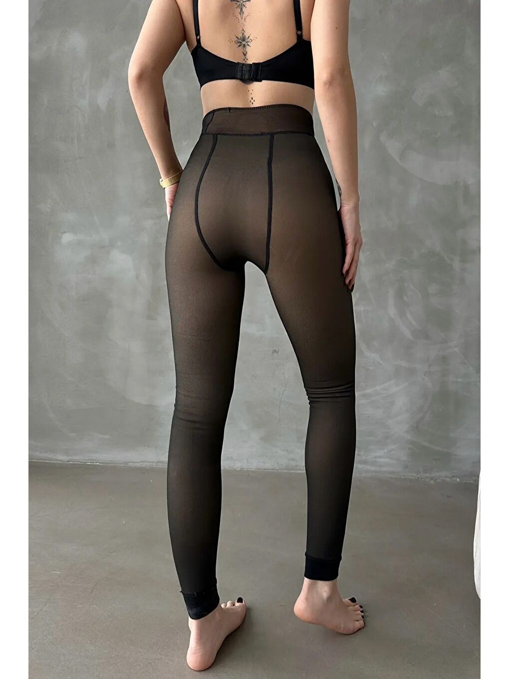 Kışlık İçi Polar Termal Tayt Siyah - 26565-1