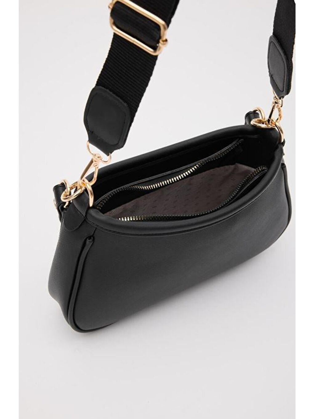 Farme Deri Baget Çanta Siyah-3