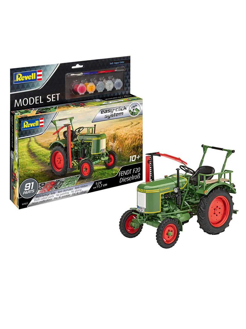 Revell Renksiz Maket Model Set Fendt F20 Dieselroß easy-click-system 67822