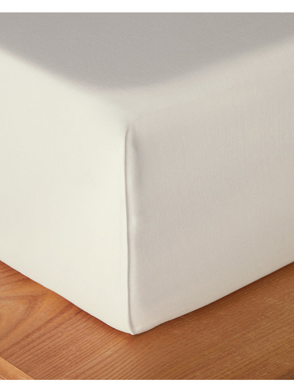 Micell Pamuk Saten King Size Çarşaf Beyaz