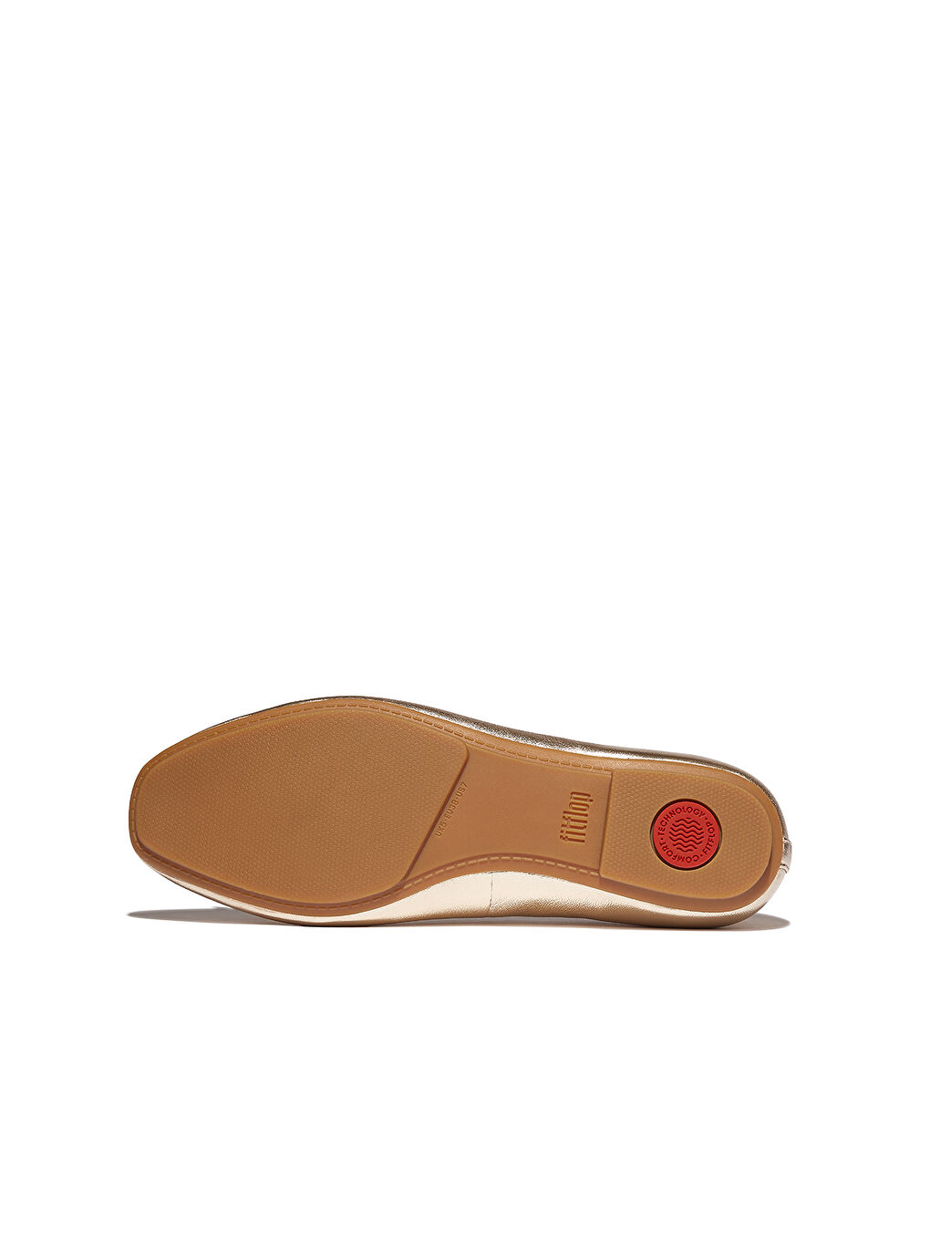 Sarı Kadın Babet IH2-C89/675 DELICATO Bow Soft Metallic-Leather Ballerinas-6