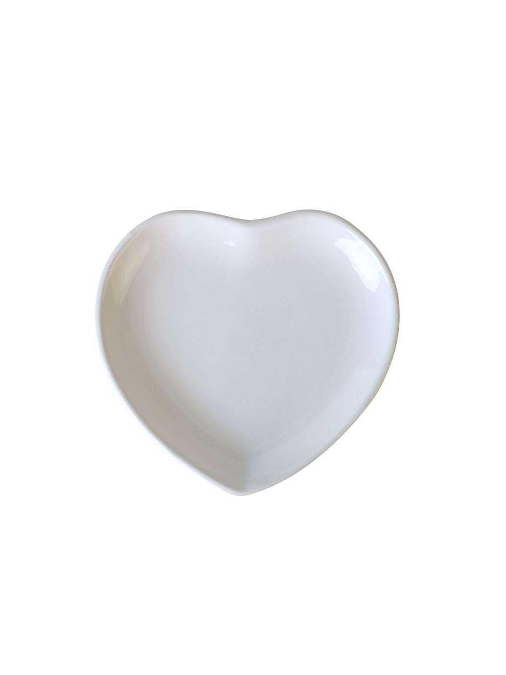 Beyaz Kalp Pasta Tabağı 20 Cm 6 Adet-3