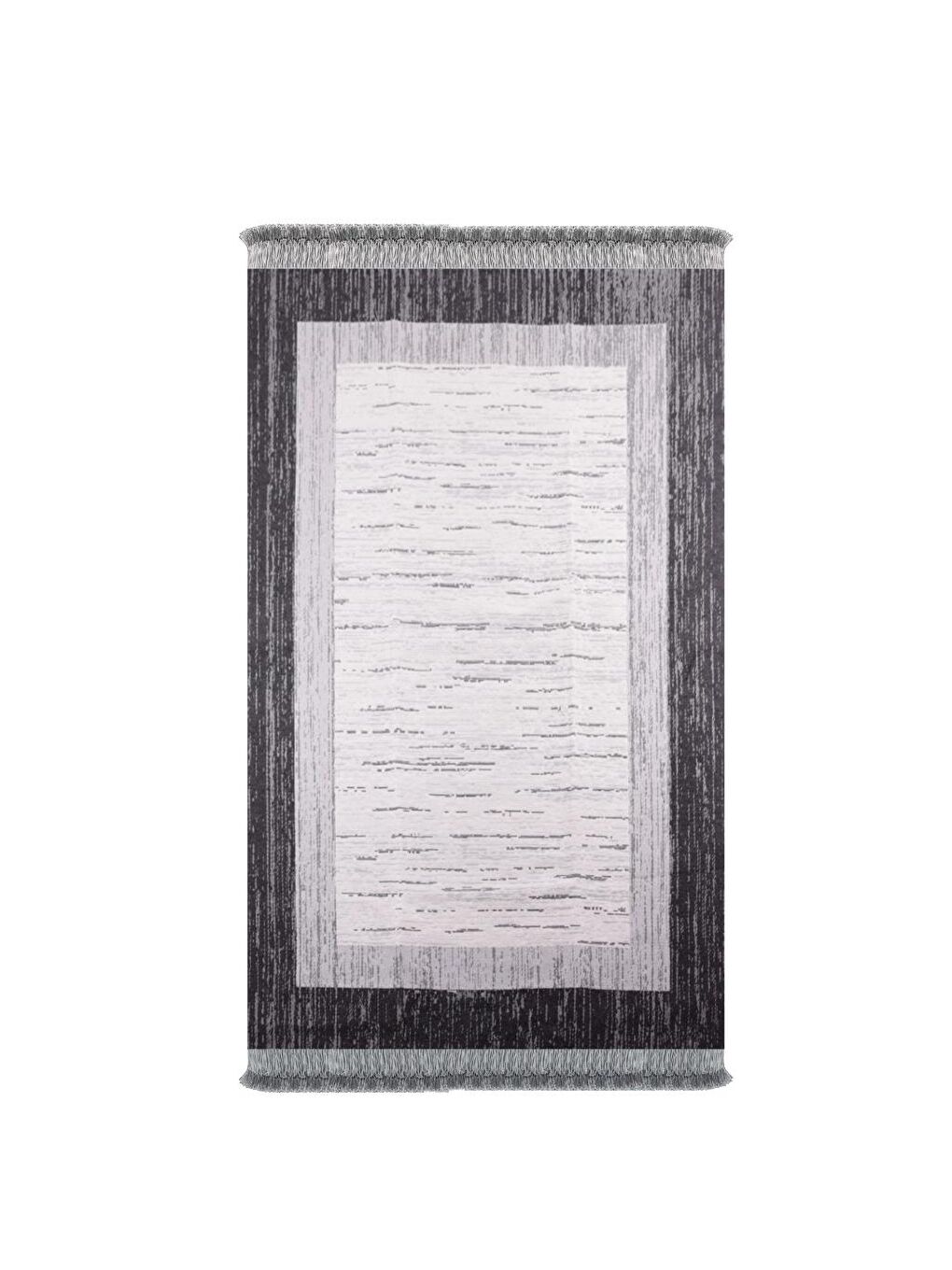 Gri Çift Taraflı Kilim Makinede Yıkanabilir Modern Desenli 120x180 cm