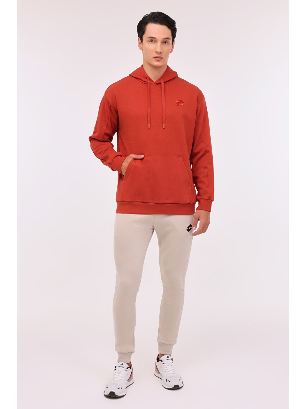 M-HORTON HOODIE 4PR Bordo Erkek Sweatshirt-2