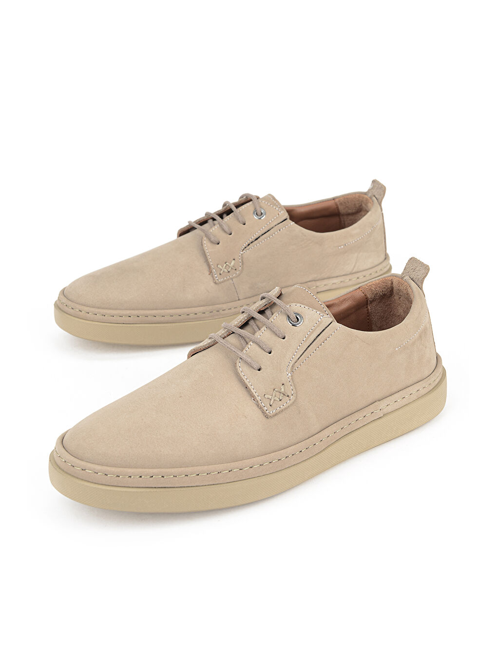 Bej Erkek Hakiki Deri Konfor Ayakkabı 1611025Z2021 Kum-4