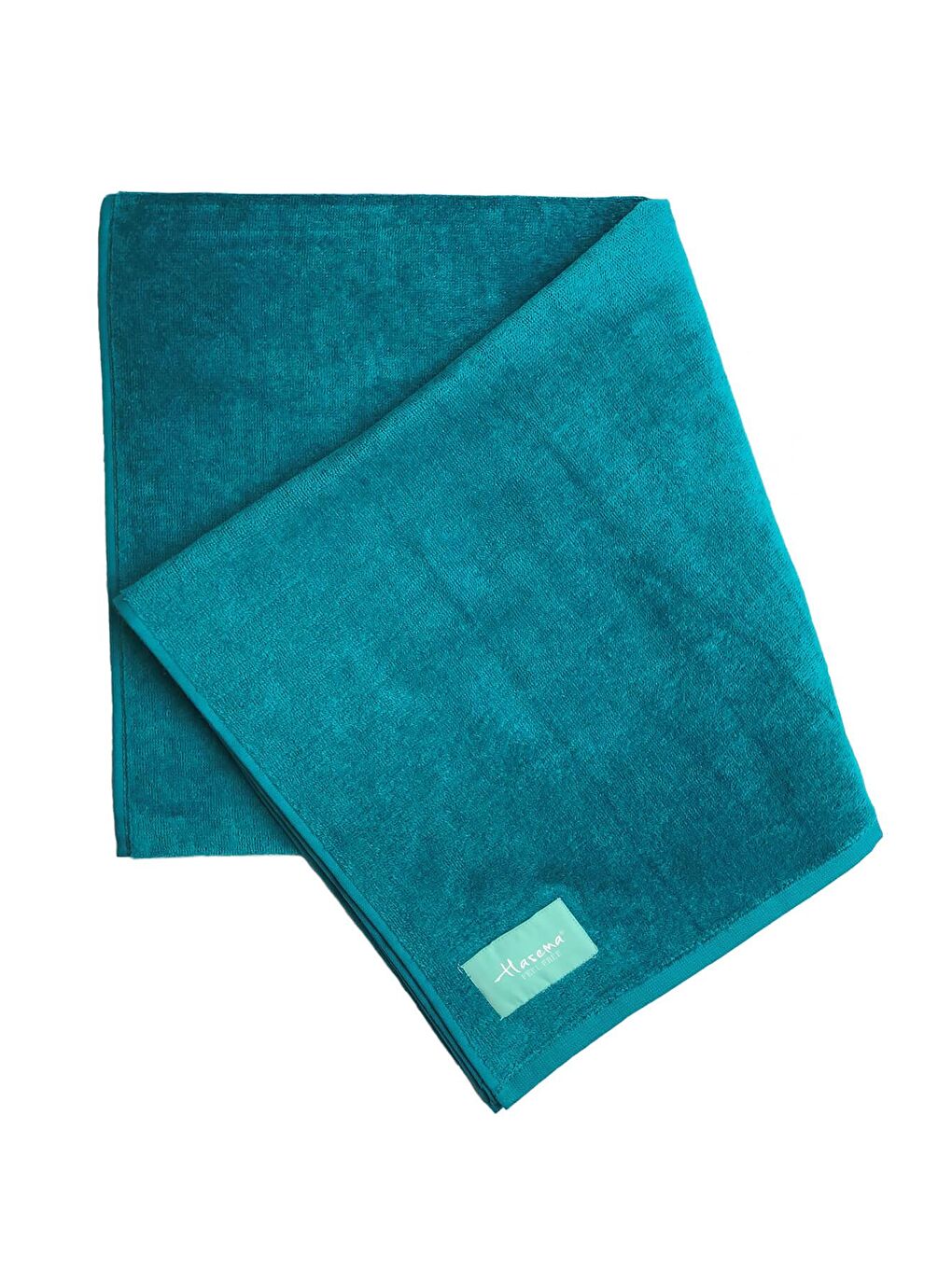 Kadife Petrol Mavisi Plaj Havlusu 140X70-2