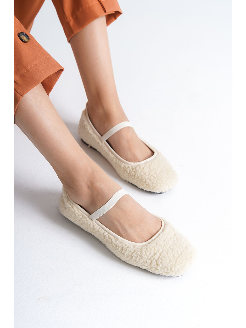 Bej Braki Kadın Babet-5