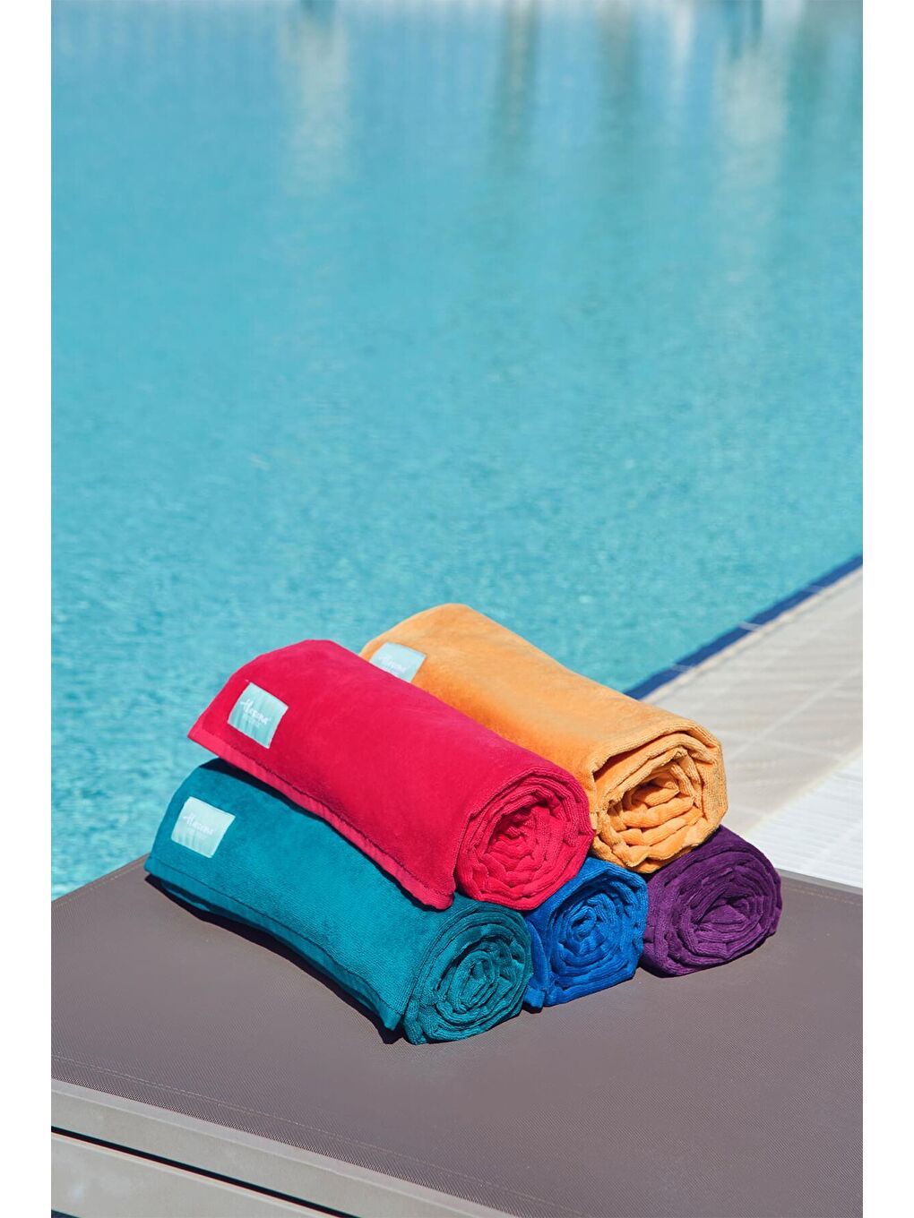 Kadife Fuşya Plaj Havlusu 140X70-1