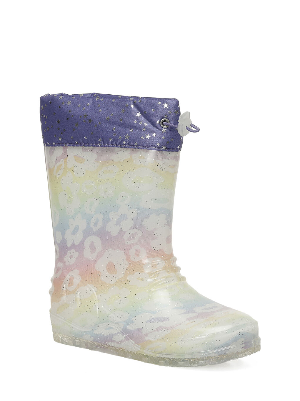 Kahverengi FIORE F 5PR Çok Renkli Kız Çocuk Yağmur Çizmesi-1