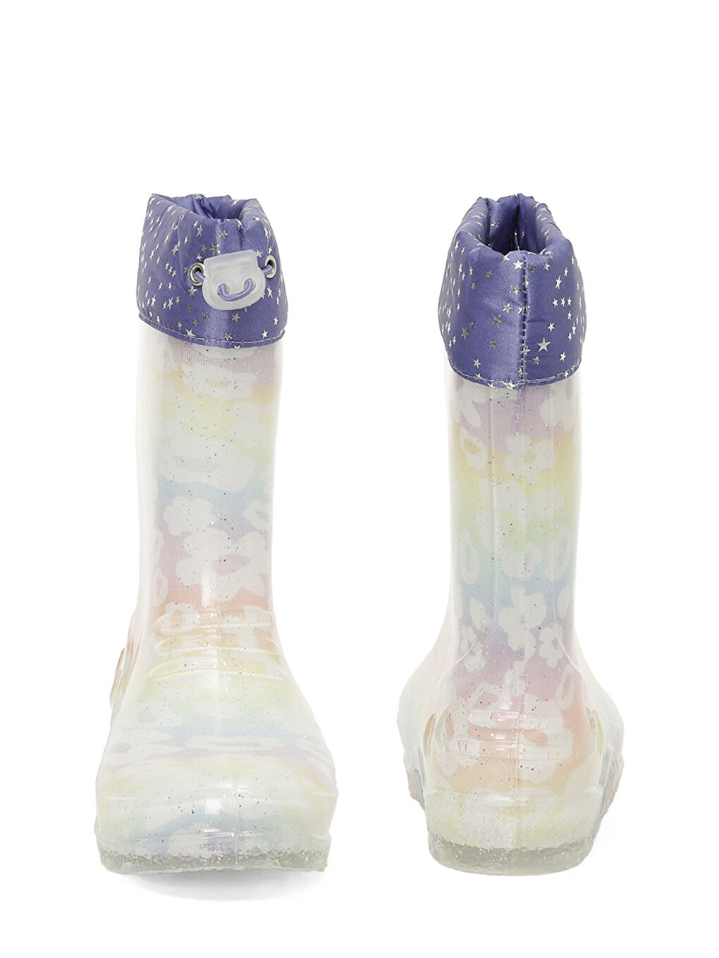 Kahverengi FIORE F 5PR Çok Renkli Kız Çocuk Yağmur Çizmesi-4