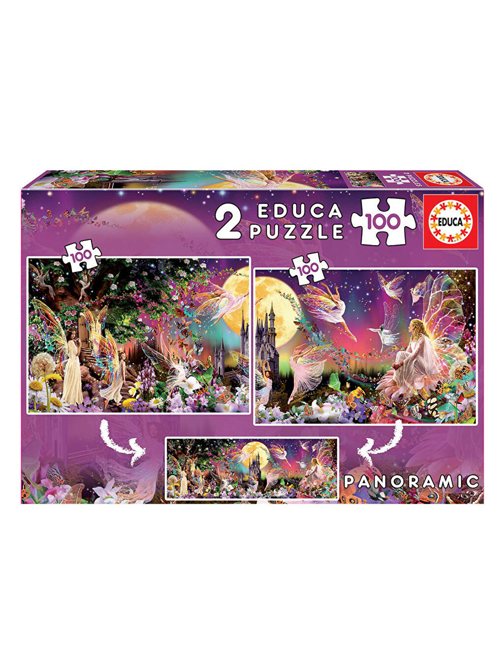 Çocuk Puzzle 2X100 Triptico De Hadas FscR 19291