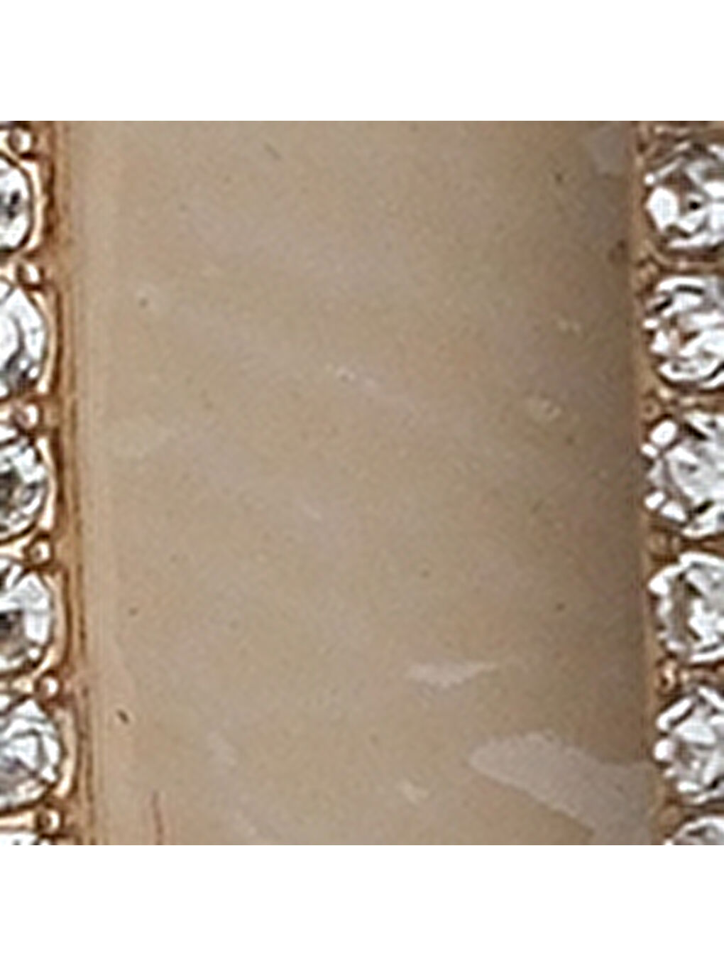 Bej Adel Küt Burunlu Taşlı Tokalı Kadın Babet-6