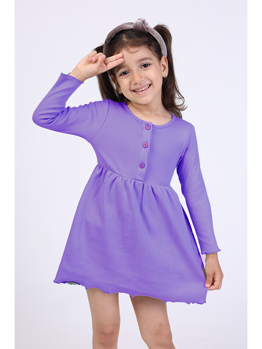 Pembe Kız Bebek Elbise-1