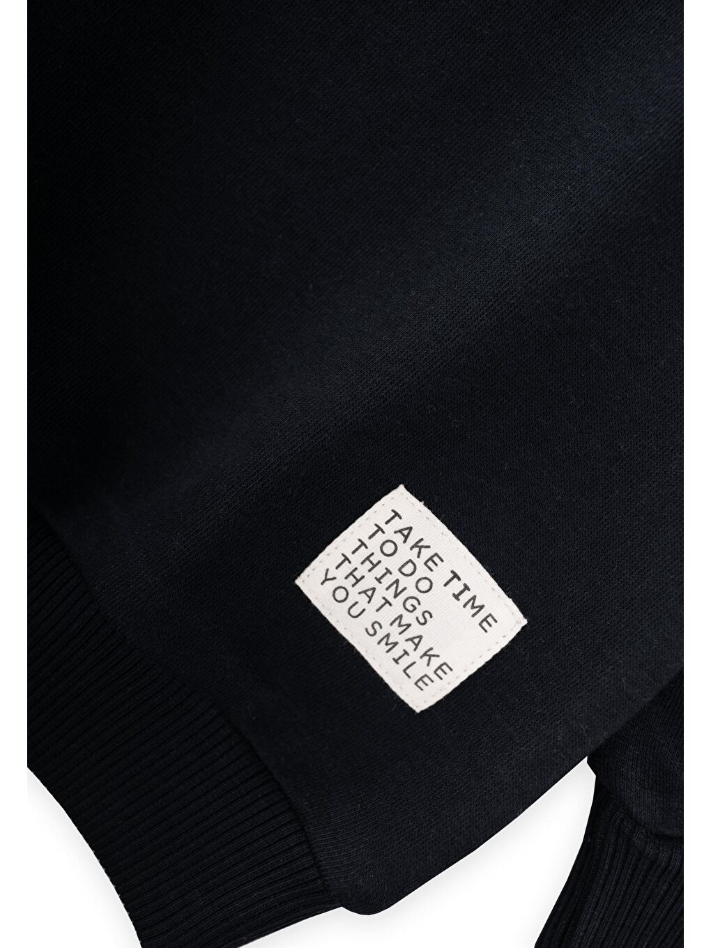 Garnili Sweatshirt Takım 2-8 Yaş Siyah-2