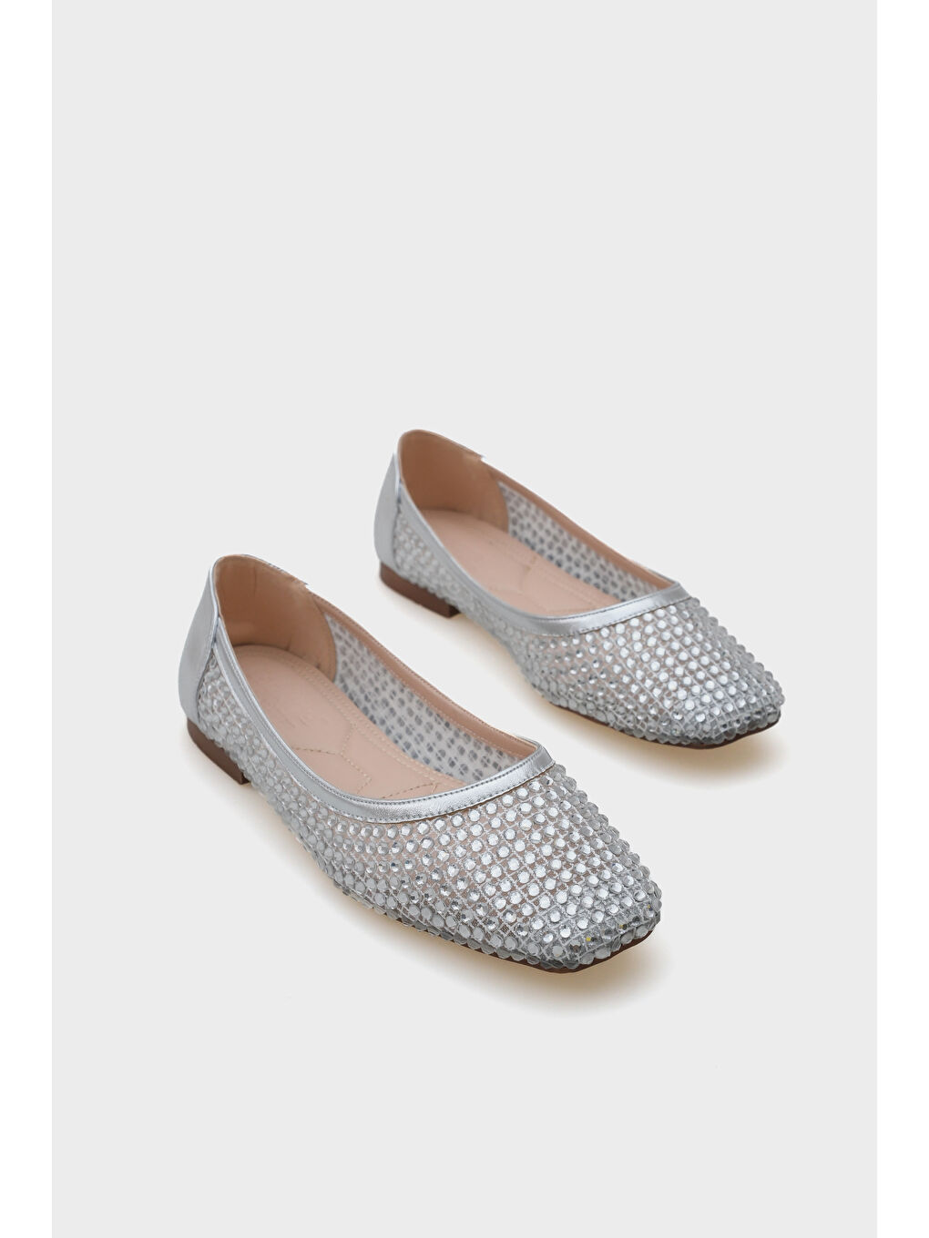 Gri Abra Fileli Taşlı Kadın Babet-1