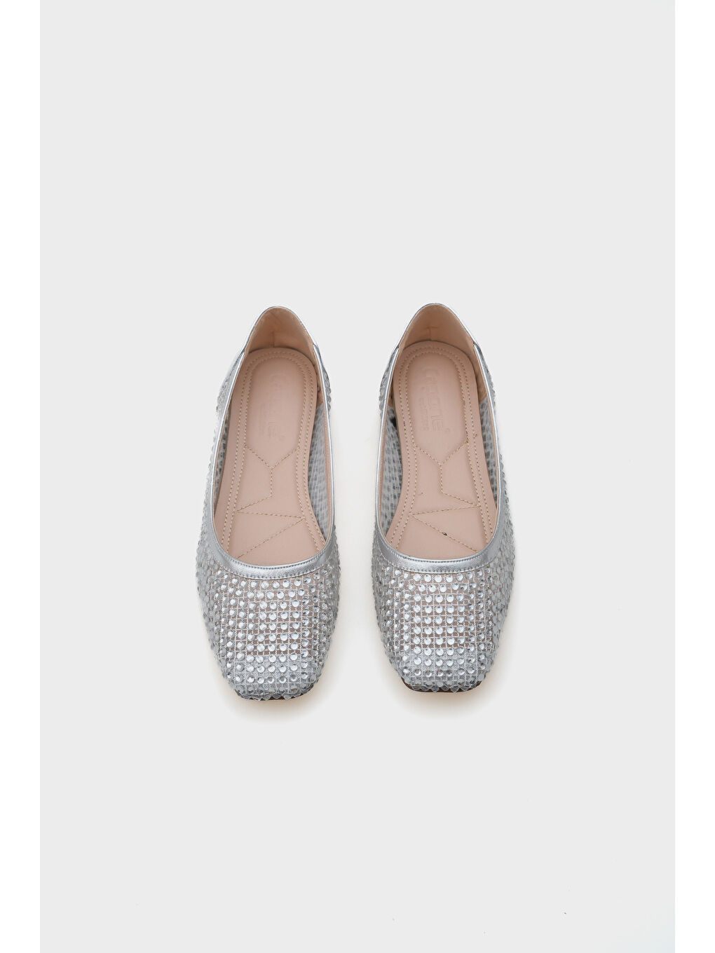 Gri Abra Fileli Taşlı Kadın Babet-4