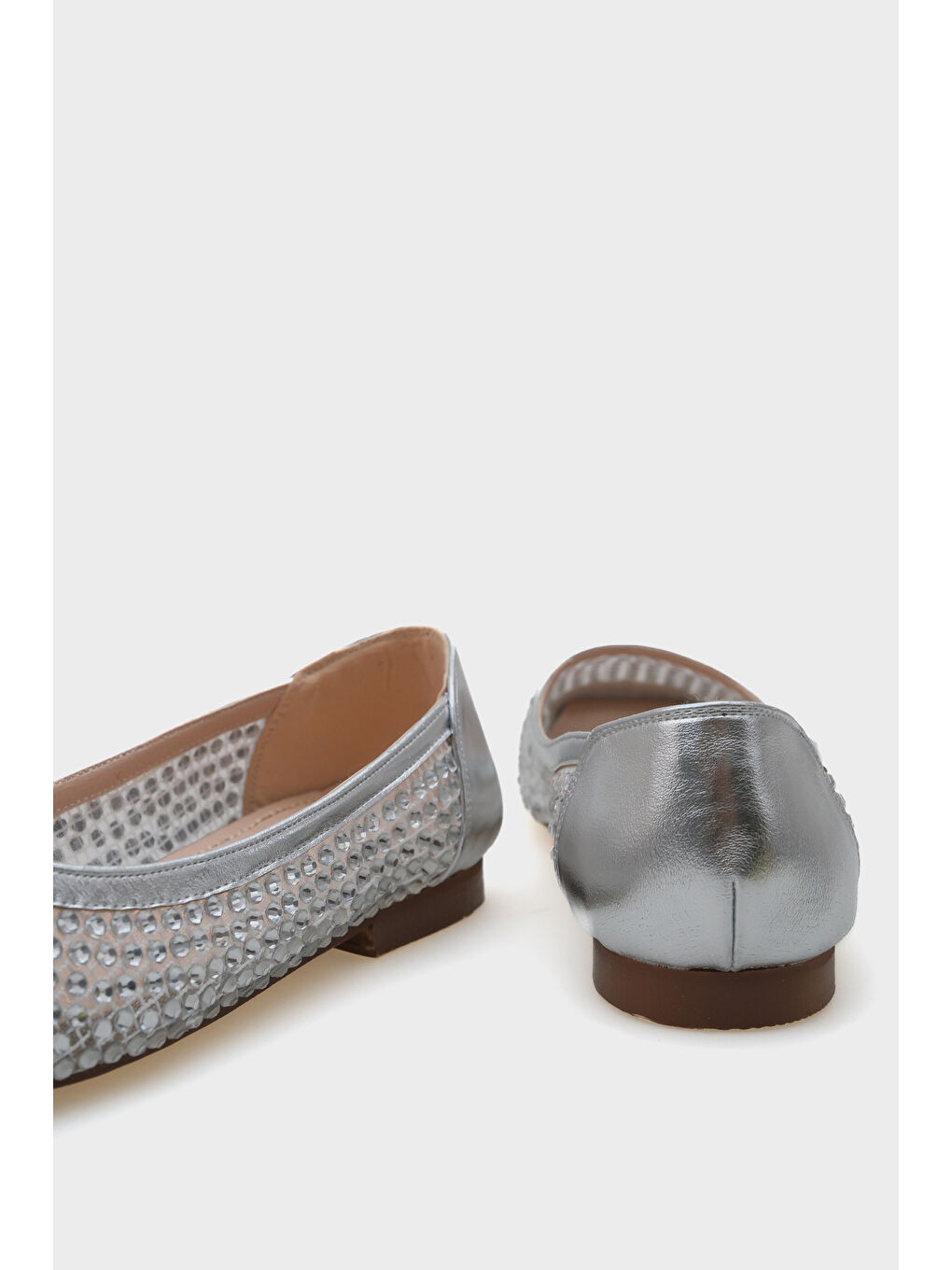 Gri Abra Fileli Taşlı Kadın Babet-5