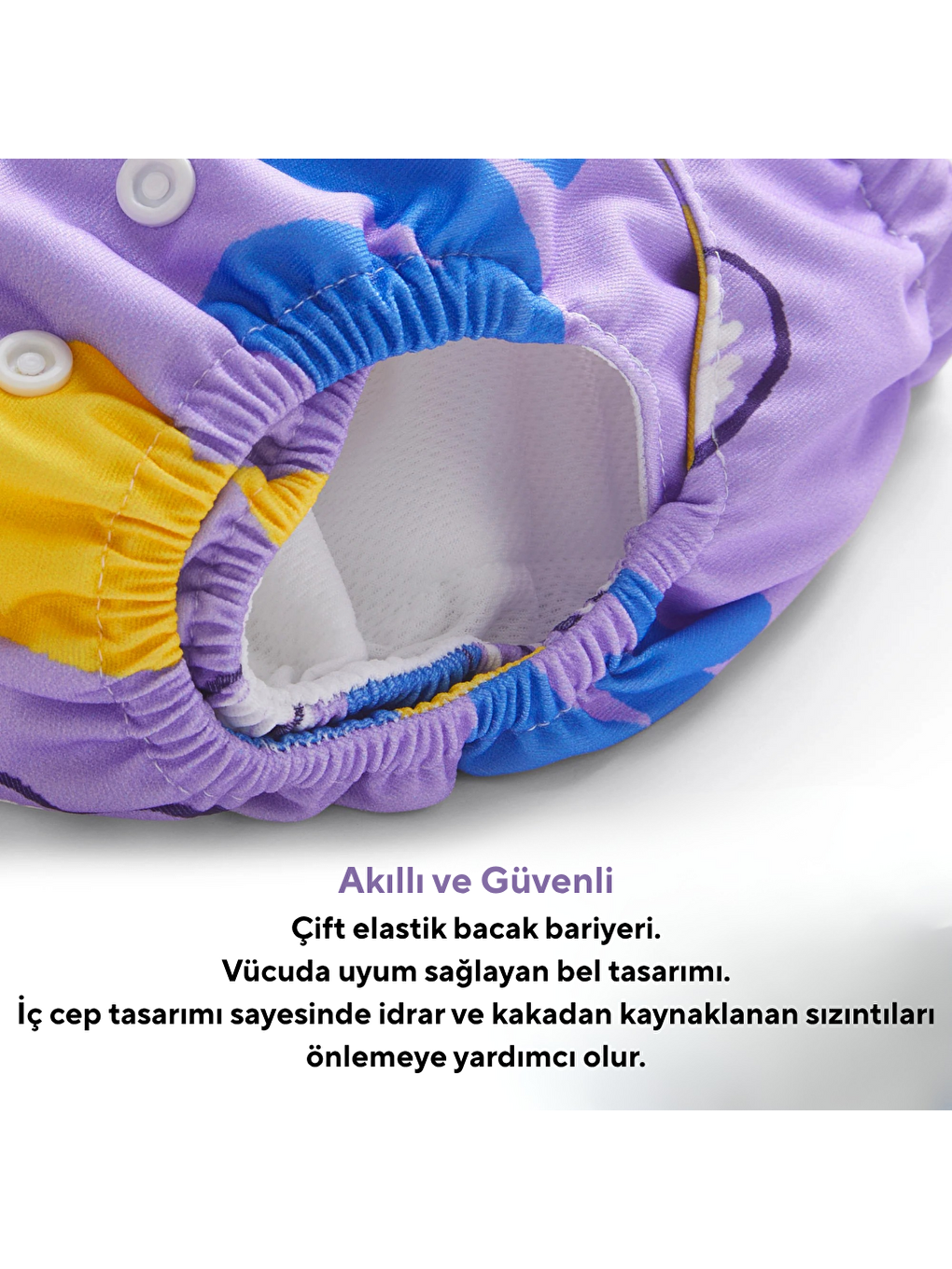 Yıkanabilir Bebek Bezi 0-54 Ay Giggle-6