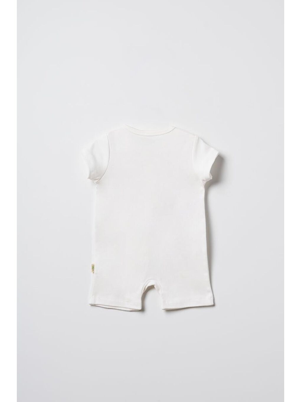 Ekru Bebek Şort Tulum %100 Organik Pamuk , Bebek - Yenidoğan- csy3062-5