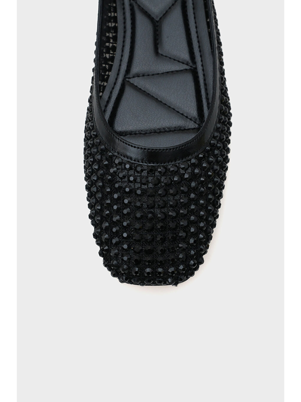 Siyah Abra Fileli Taşlı Kadın Babet-2