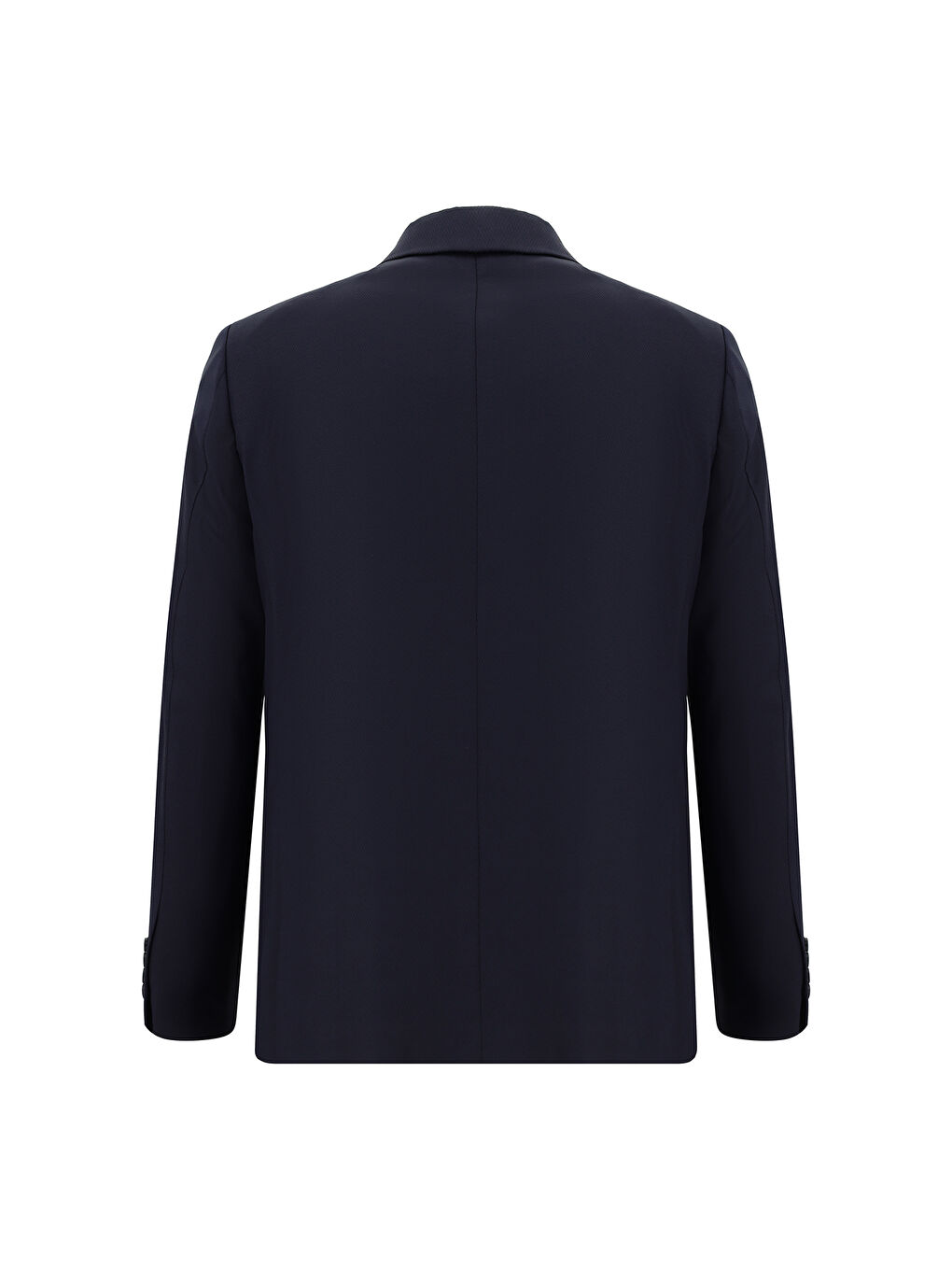 Lacivert Regular Fit Desenli Kruvaze Takım Elbise-2