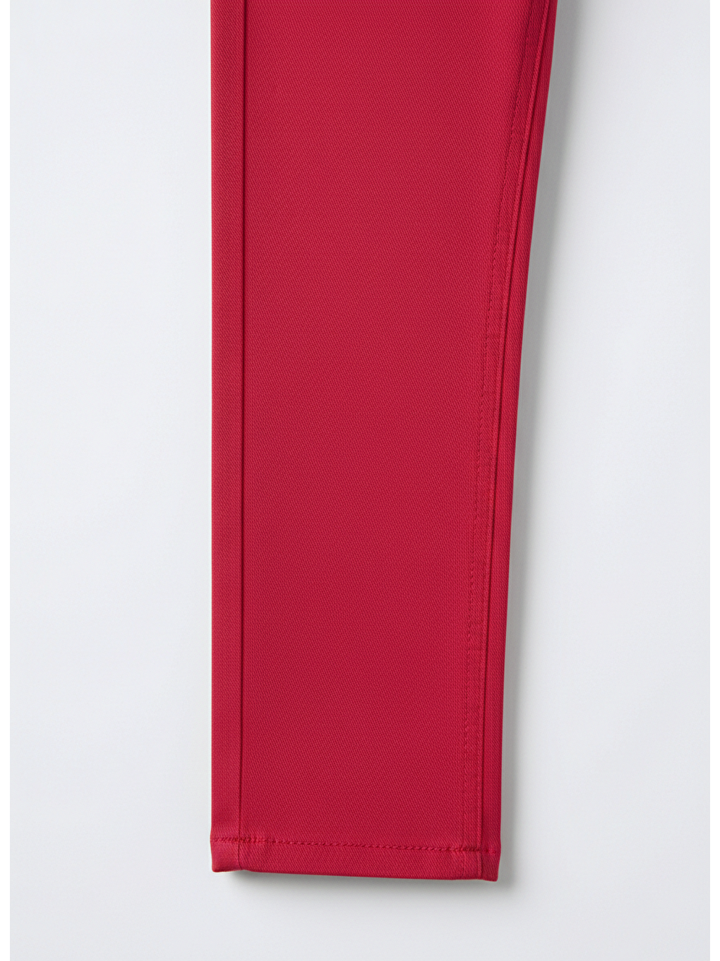 Çocuk Pamuklu Kırmızı Pantolon – Düz Kesim, Cepli-2