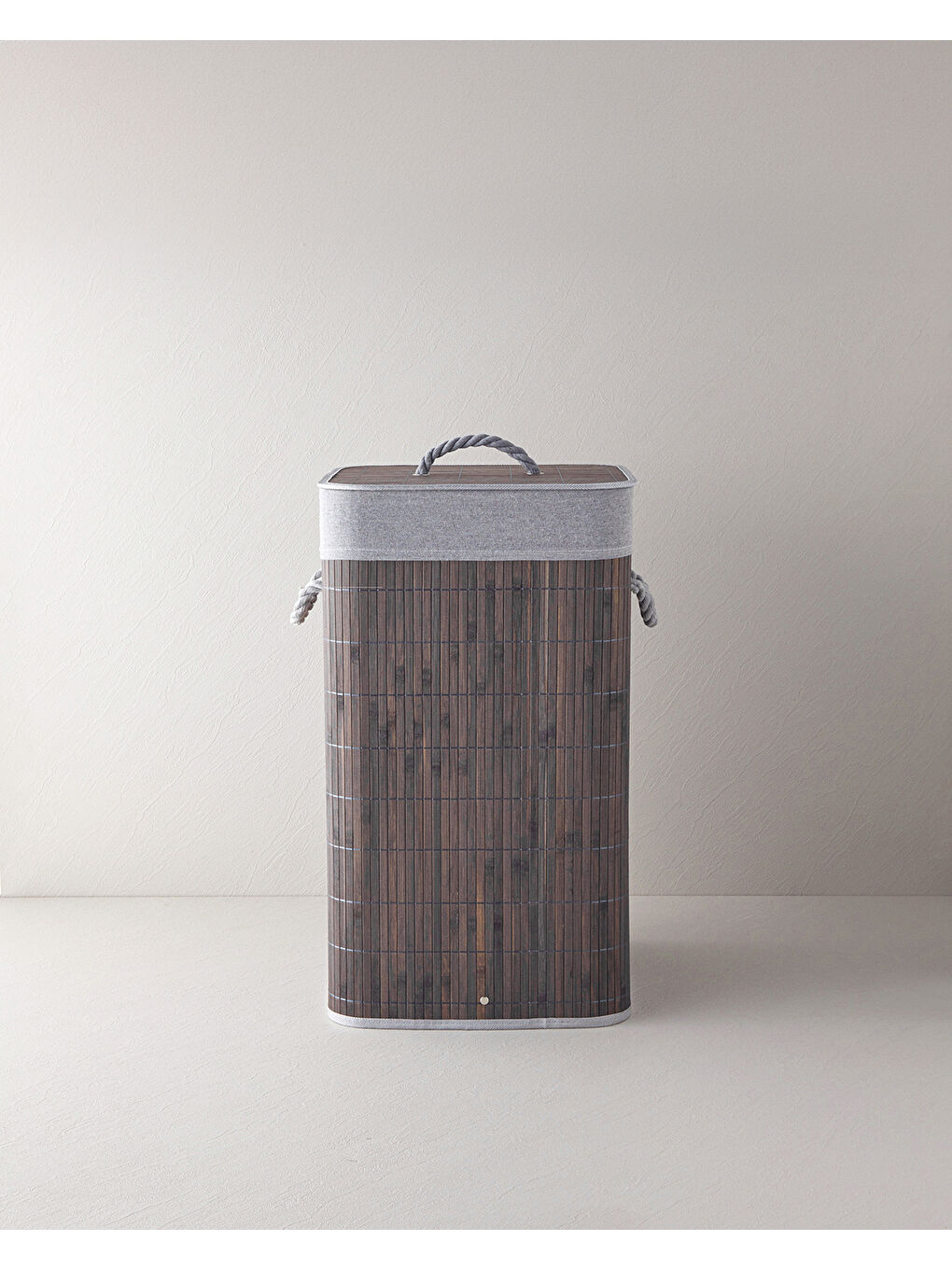 Selina Bambu Çamaşır Sepeti 35x35x60 cm Antrasit