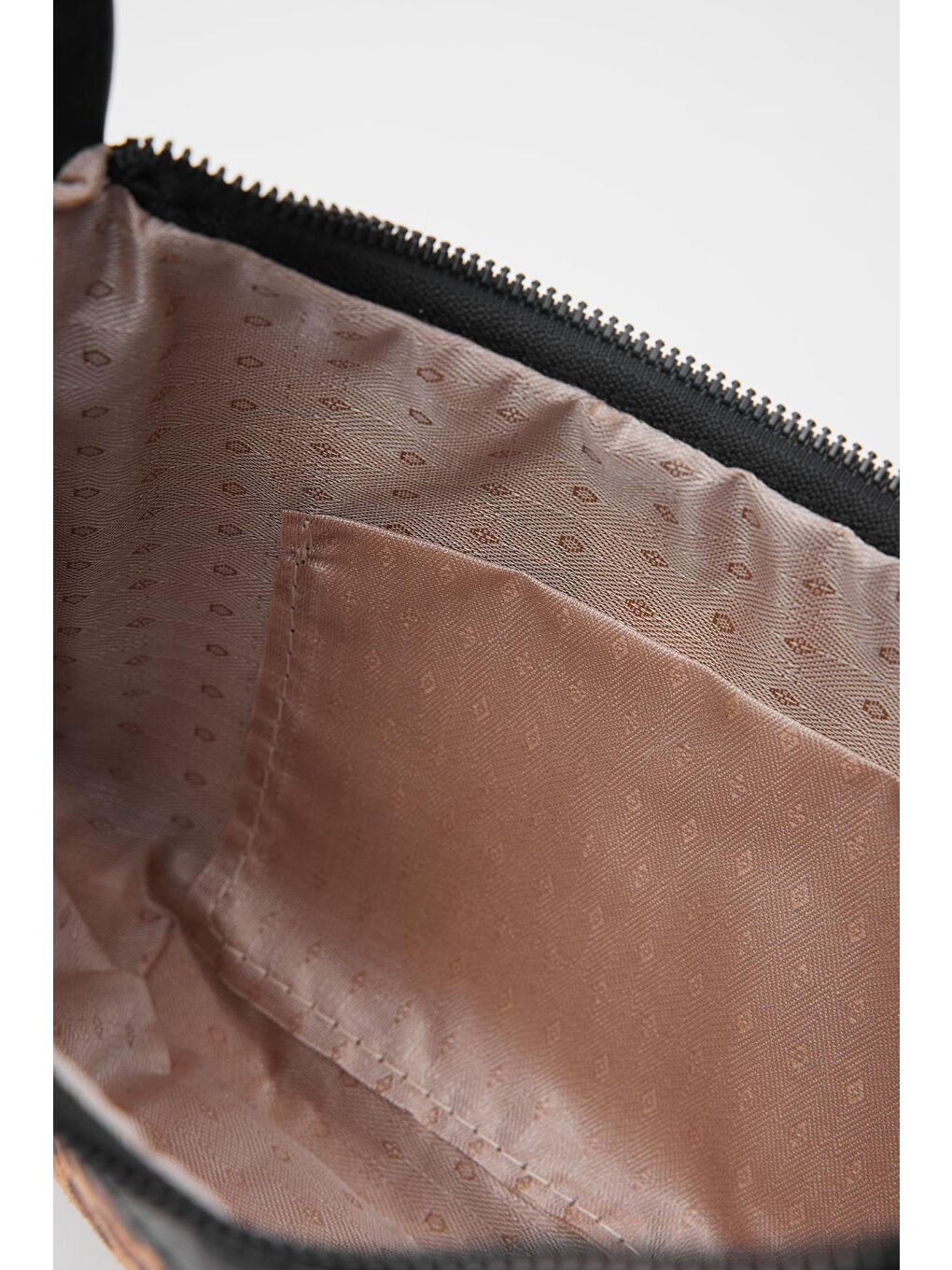 Renksiz Fizy Baget Çanta  Leopar Desen-5